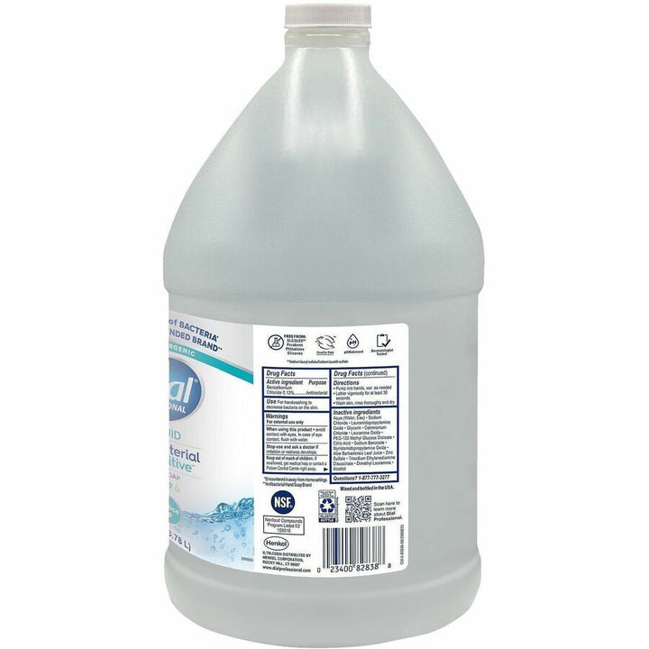 Image of Dial Professional 82838 Sensitive Skin Antibacterial Liquid Hand Soap Refill, 1 gal, Kill Germs, Skin, Hand, Clear, 1 Each