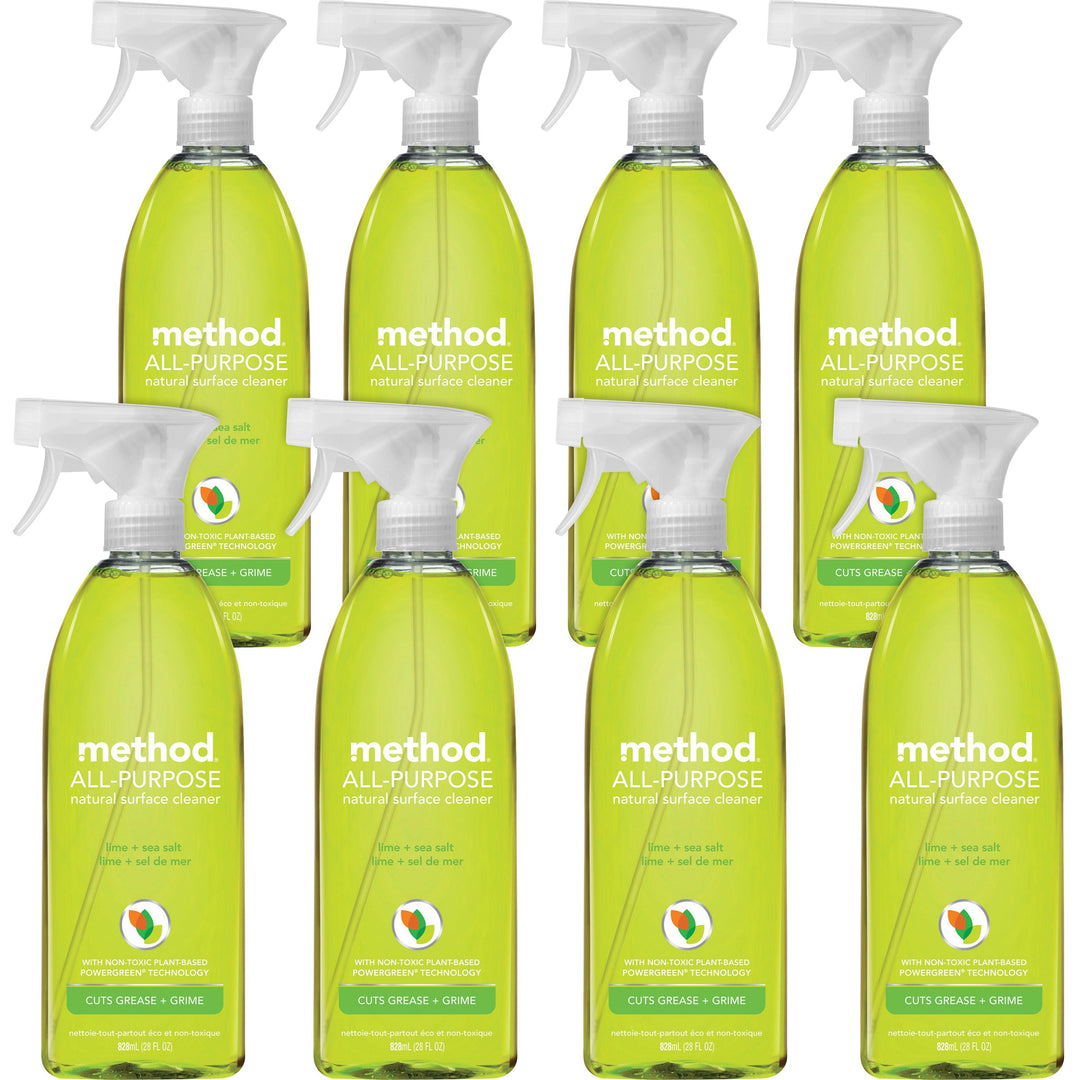 Image of Method® Method All-Purpose Ntl Clnr, 28oz, 8/CT, Lime Sea Salt