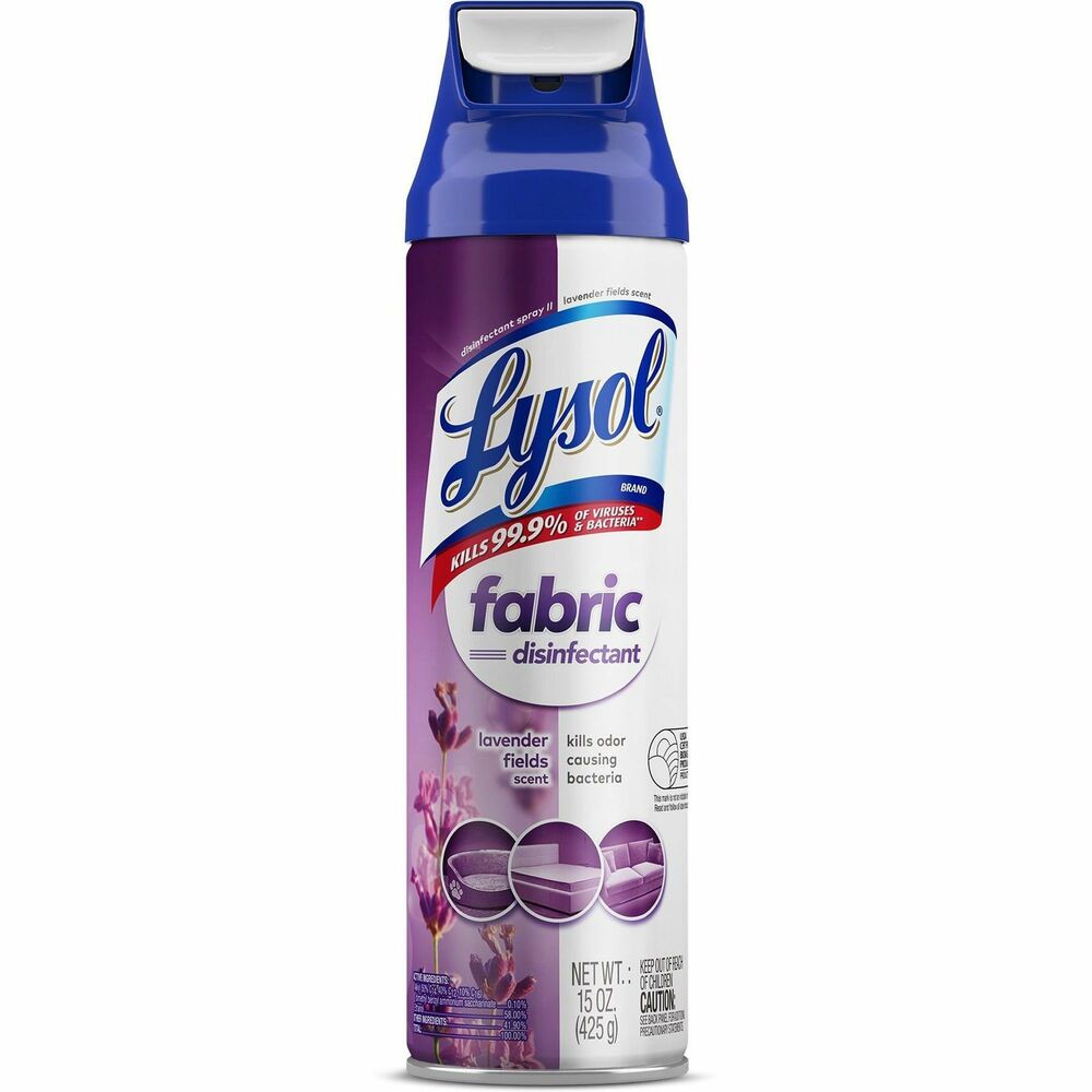Image of Reckitt Benckiser Disinfectant Spray, Wide Angle, Lavender Fields, 15oz, CL