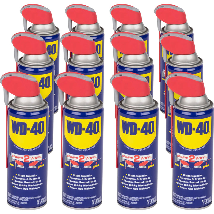Image of WD-40® Lubricant, Multipurpose, Smart Straw, 12 oz, 12/CT