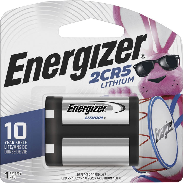 Image of Energizer e2 EL2CR5BPCT 2CR5 Lithium Photo Battery Boxes of 6, For Multipurpose, 2CR5, 1500 mAh, 6 V DC, 4 / Carton