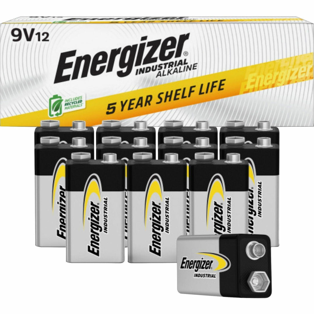 Image of Eveready® Energizer Industrial Alkaline Battery, 9 Volt, 72/CT