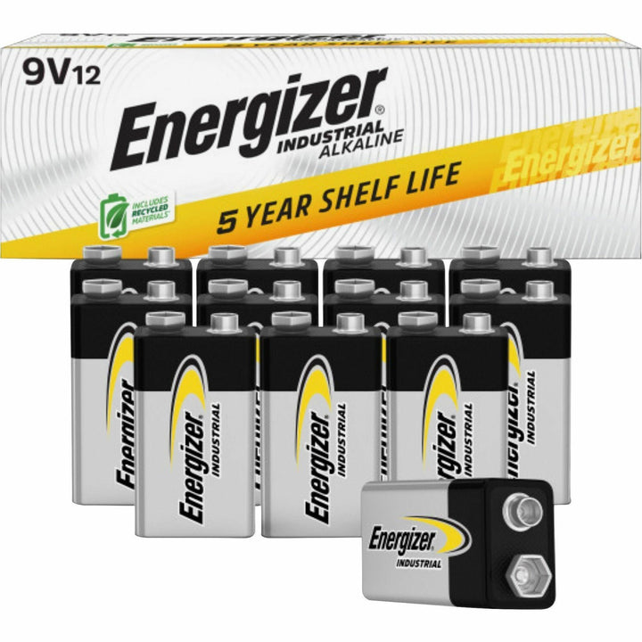 Image of Eveready® Energizer Industrial Alkaline Battery, 9 Volt, 72/CT