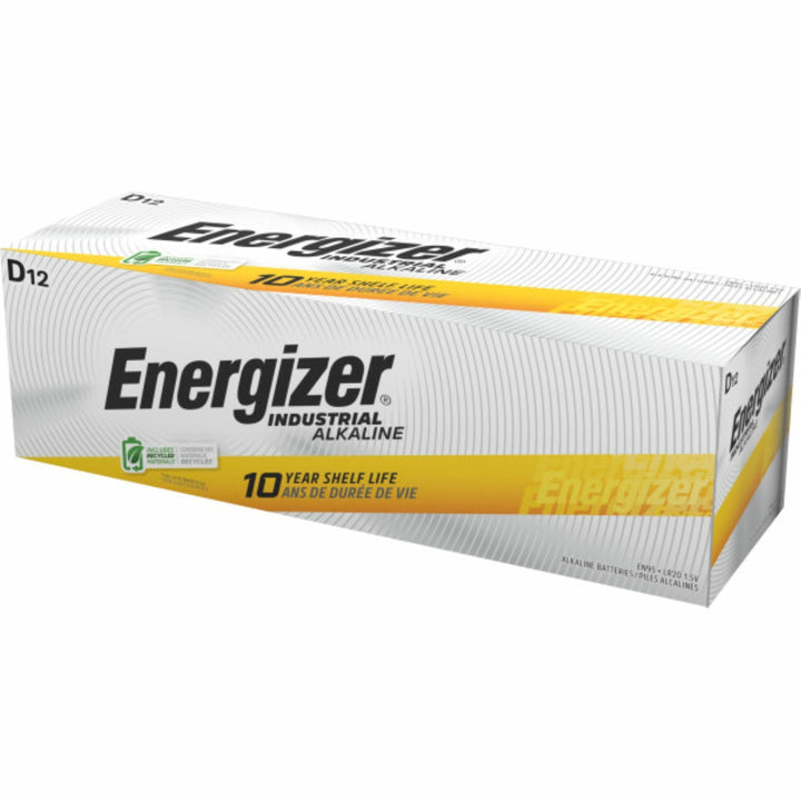 Image of Eveready® Energizer Industrial Alkaline Battery, D, 72/CT