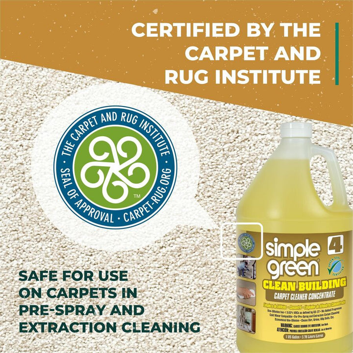 Image of Simple Green® Carpet Cleaner, Concentrate, Nontoxic, 1 Gallon, 2/CT, SD