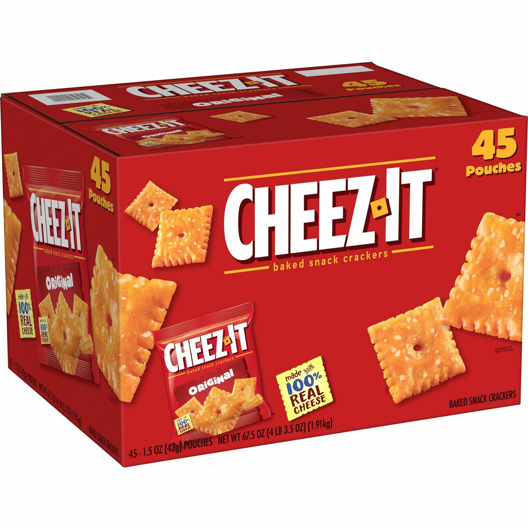Image of Keebler® Crackers, Cheez-It. Original, 1.5oz. Bags, 45/CT, Orange