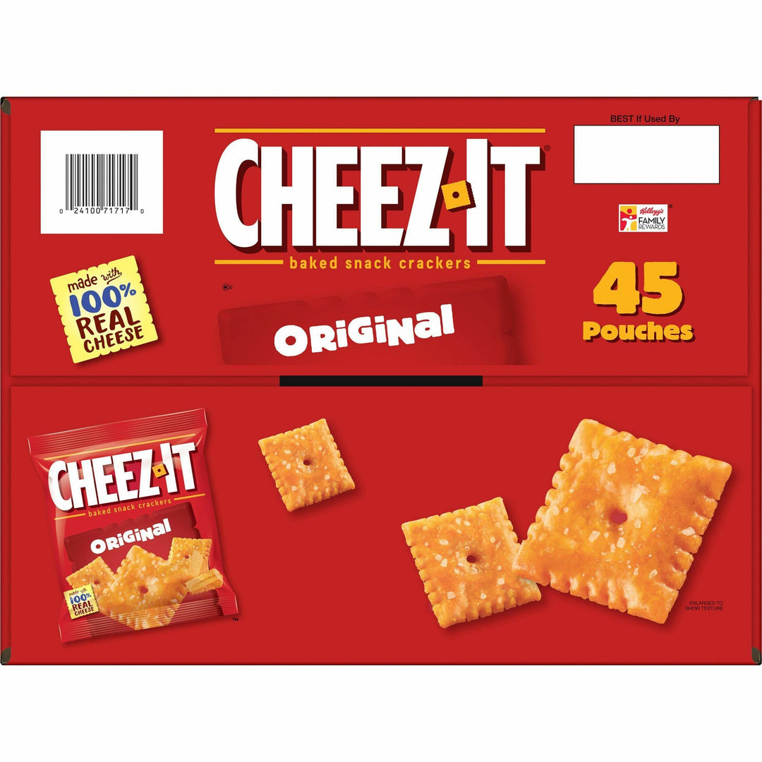 Image of Keebler® Crackers, Cheez-It. Original, 1.5oz. Bags, 45/CT, Orange