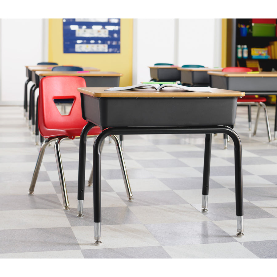 Image of Lorell Student Chairs, Stacking, 18-3/4"x20-1/2"x30", 4/CT. BY