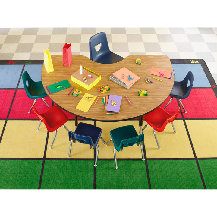 Image of Lorell Base w/4 Legs,f/Activity Tabletops,1-1/8"x30",4/CT,BK/Chrome