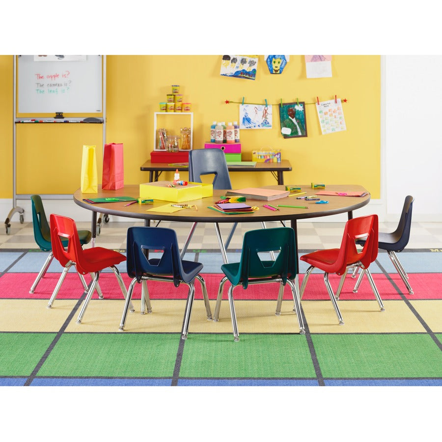 Image of Lorell Base w/4 Legs,f/Activity Tabletops,1-1/8"x30",4/CT,BK/Chrome
