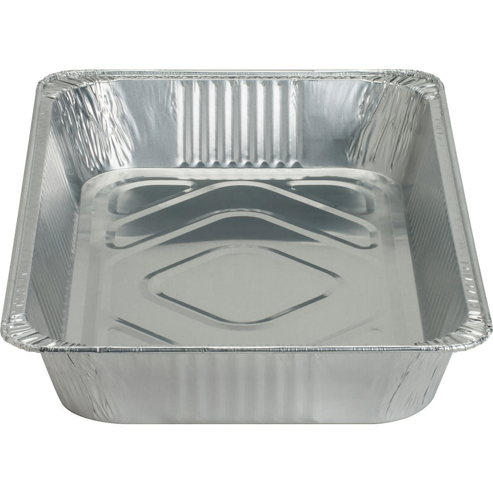 Image of Genuine Joe 10703 Full-size Disposable Aluminum Pan, Cooking, Serving, Disposable, Silver, Aluminum Body, 50 / Carton