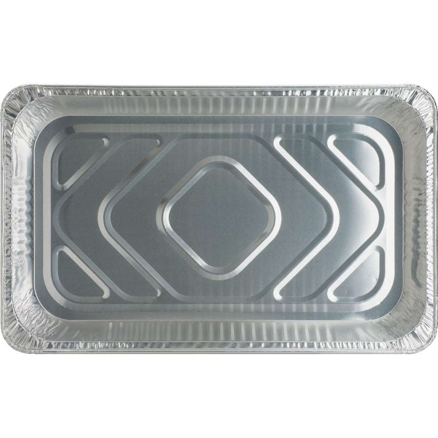 Image of Genuine Joe 10703 Full-size Disposable Aluminum Pan, Cooking, Serving, Disposable, Silver, Aluminum Body, 50 / Carton