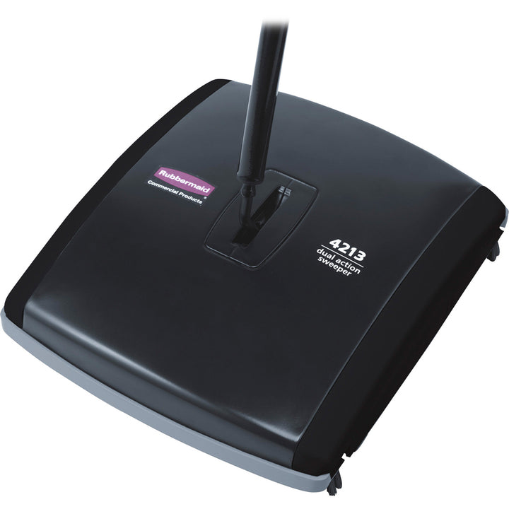 Image of Rubbermaid Commercial Products Floor/Carpet Sweeper, 9-1/2"x10-1/2"x44", 4/CT, BK