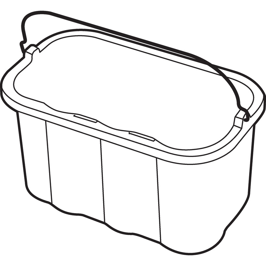 Image of Rubbermaid Commercial Products Sanitizing Caddy, 10 Quart, 14"x7-1/2"x8", 6/CT, Yellow