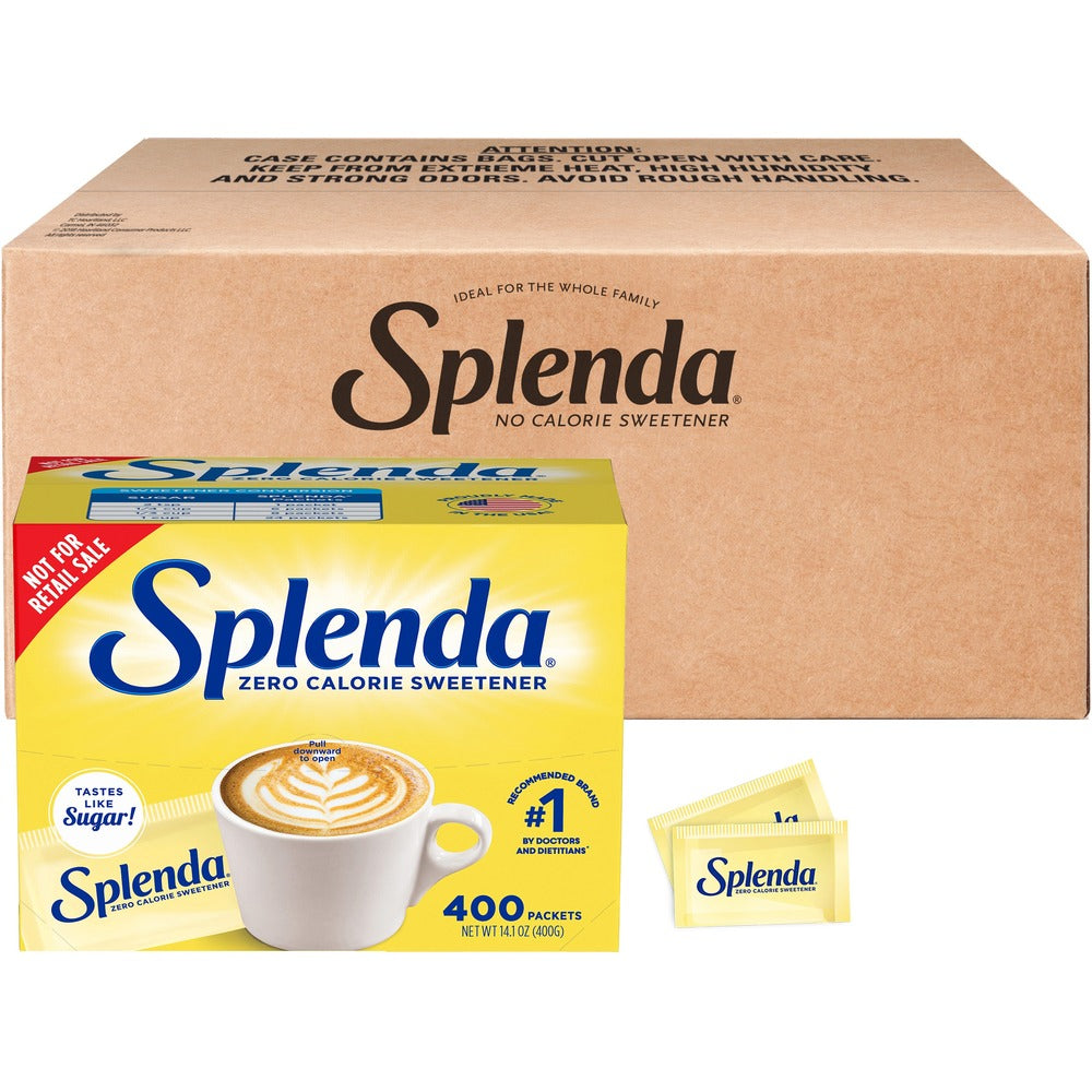 Image of Heartland Food Products Group Splenda Sugar Substitute Packets, 1.0g, 400/BX, 6/CT, Yellow