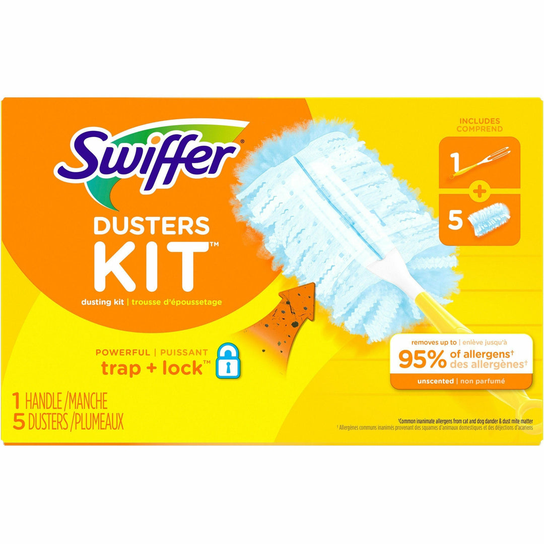 Image of Swiffer 11804 Unscented Duster Kit, Blue, Yellow, 1 Kit
