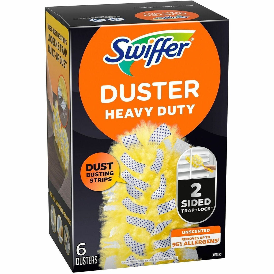 Image of Swiffer 21620 360-degree Dusters Refill, Disposable, Unscented, Fiber, Yellow, 6 / Box