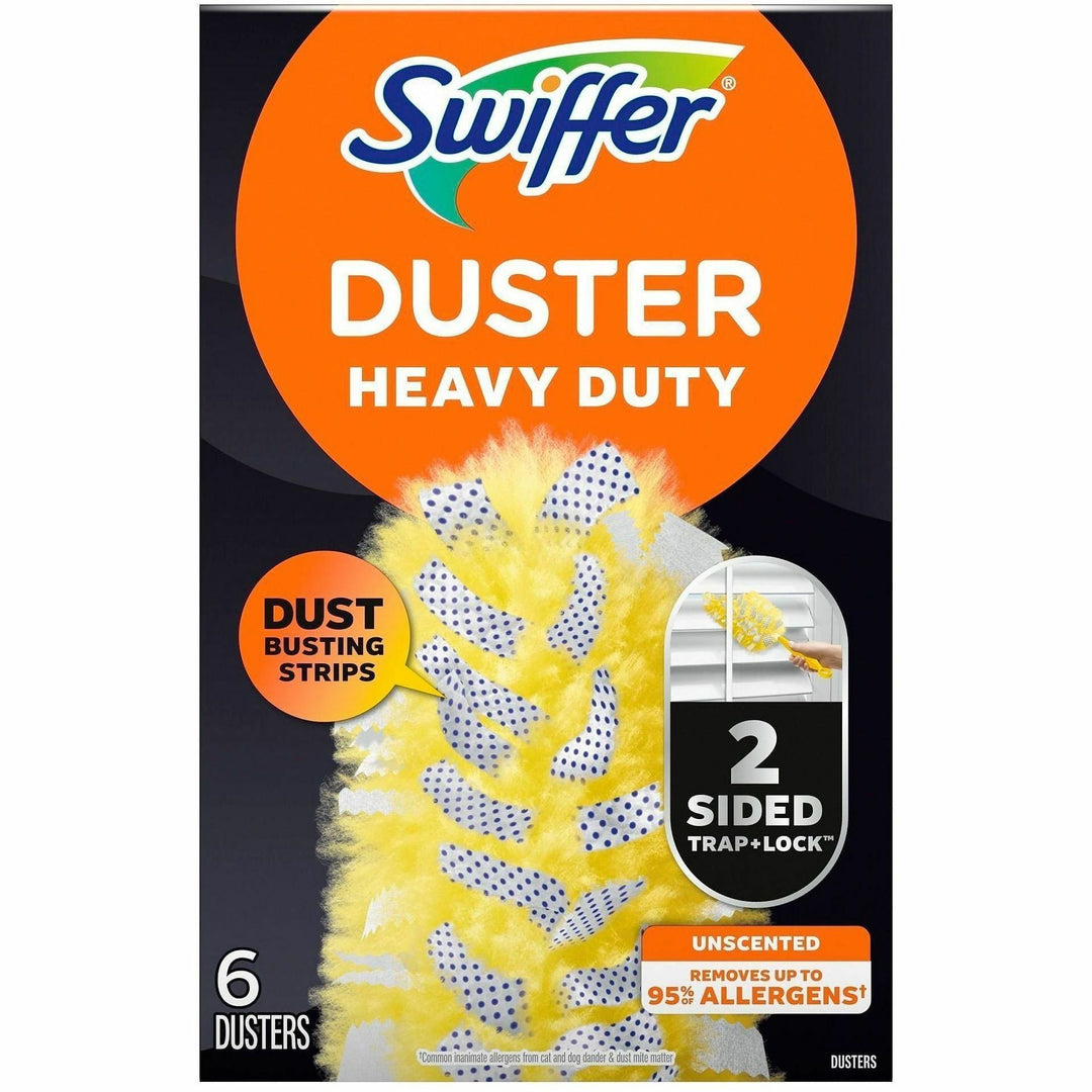 Image of Swiffer 21620 360-degree Dusters Refill, Disposable, Unscented, Fiber, Yellow, 6 / Box