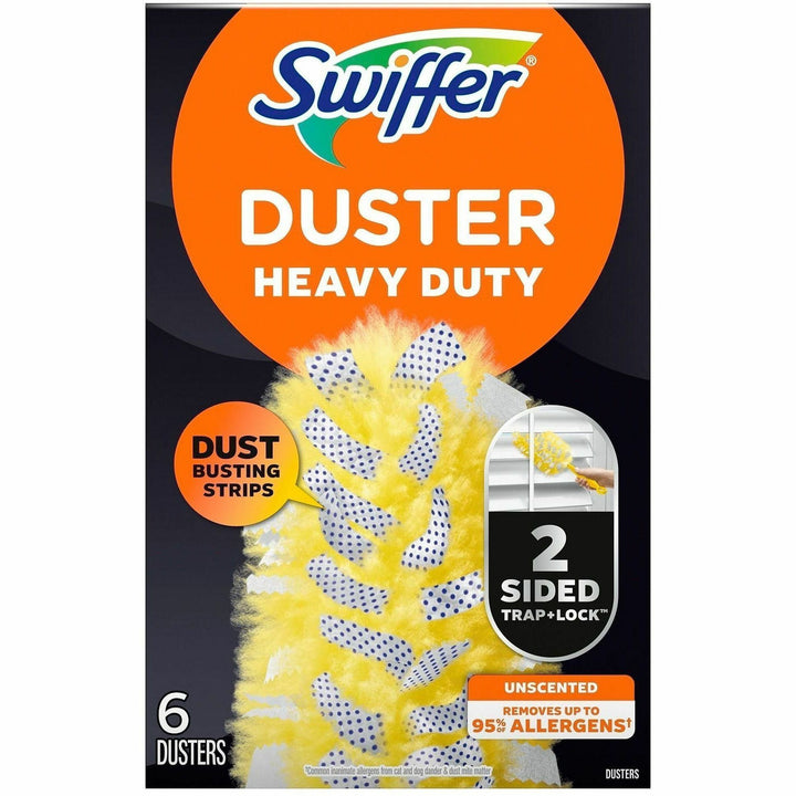 Image of Swiffer 21620 360-degree Dusters Refill, Disposable, Unscented, Fiber, Yellow, 6 / Box
