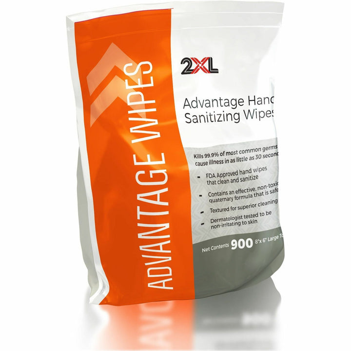 Image of 2XL Sanitizing Wipes, Non-alcohol, 6"x8", 900 Sheets/Roll, White
