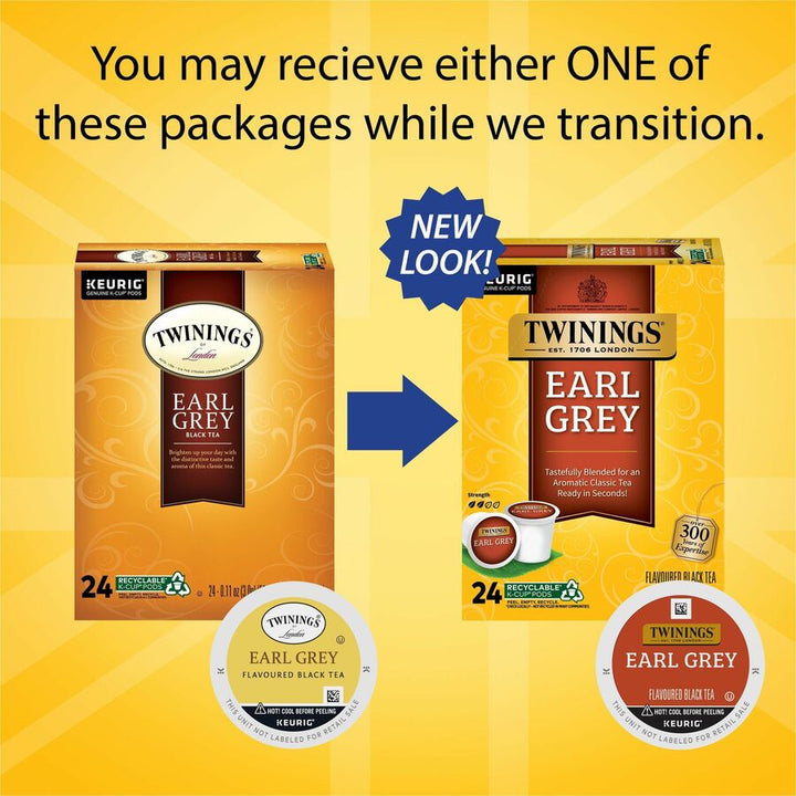 Image of Twinings of London 08756 Earl Grey Flavoured, 24 / Box