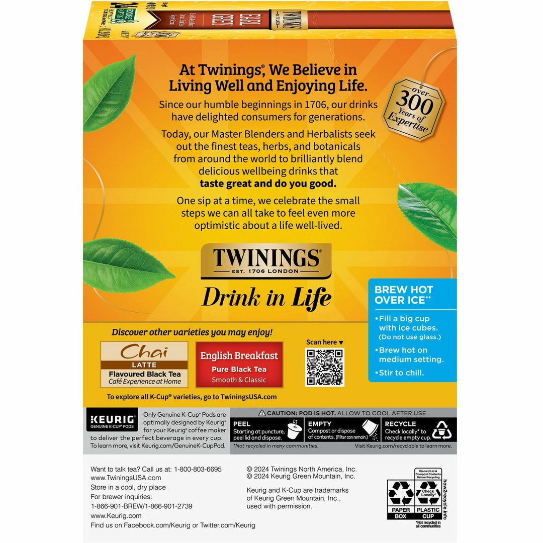 Image of Twinings of London 08756 Earl Grey Flavoured, 24 / Box
