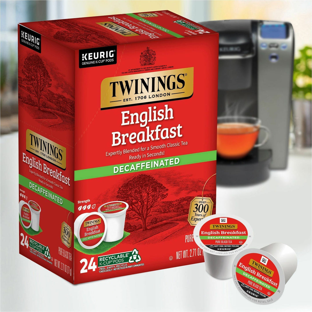Image of TWININGS® Tea,Decaf,English Breakfast,Black,K-Cup,24/BX