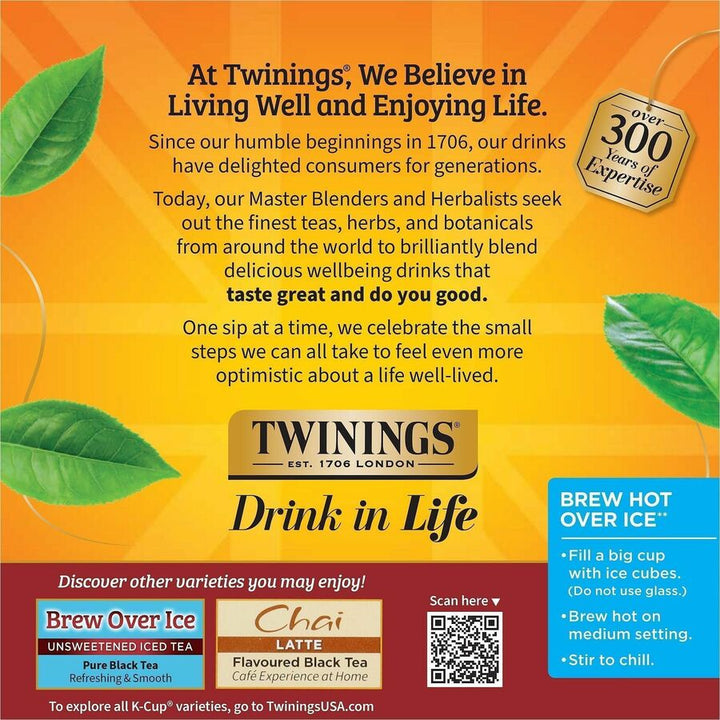 Image of TWININGS® Tea,Chai-Flavored,Black,K-Cup,24/BX