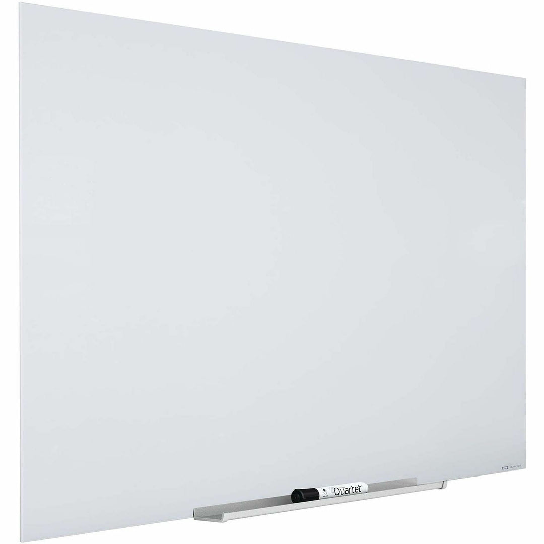 Image of Quartet® InvisaMount Magnetic Glass Marker Board, 39" x 22", White Surface