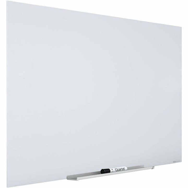 Image of Quartet® InvisaMount Magnetic Glass Marker Board, 39" x 22", White Surface