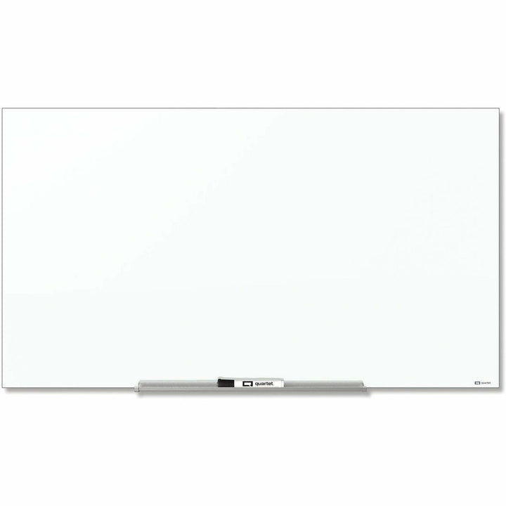 Image of Quartet® InvisaMount Magnetic Glass Marker Board, 50" x 28", White Surface