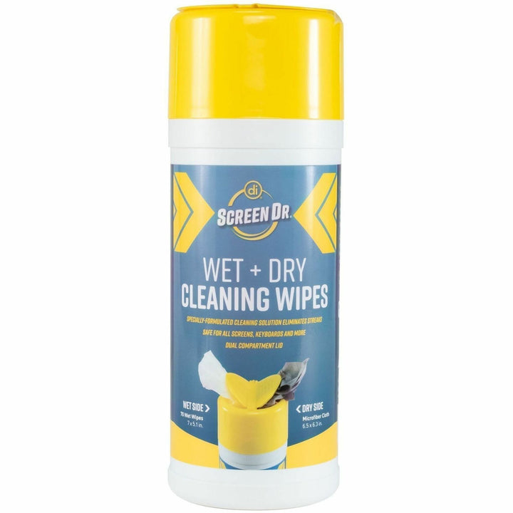 Image of Allsop® Cleaning Wipes, f/Electronics, Microfiber, 70/Canister