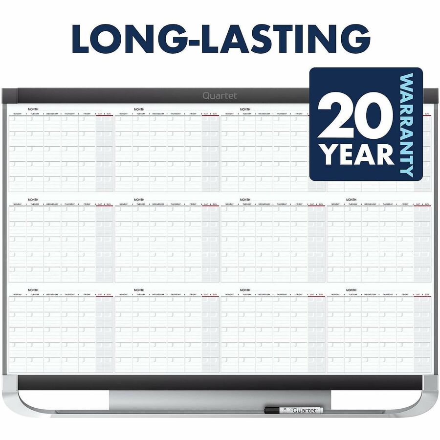 Image of Quartet® 12 Month Magnetic Cal Board, 24"x36", White