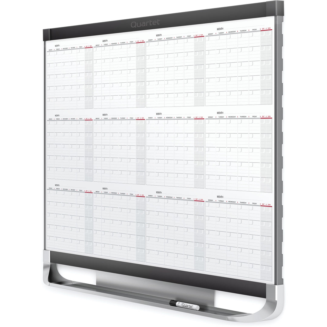 Image of Quartet® 12 Month Magnetic Cal Board, 24"x36", White