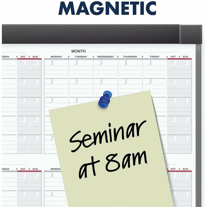 Image of Quartet® 12 Month Magnetic Cal Board, 24"x36", White