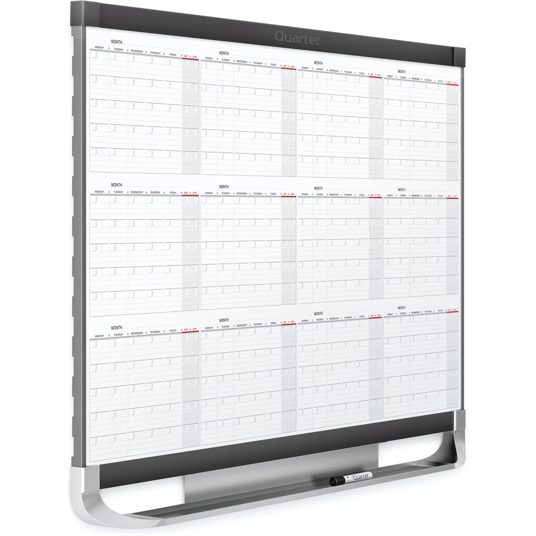 Image of Quartet® 12 Month Magnetic Cal Board, 24"x36", White