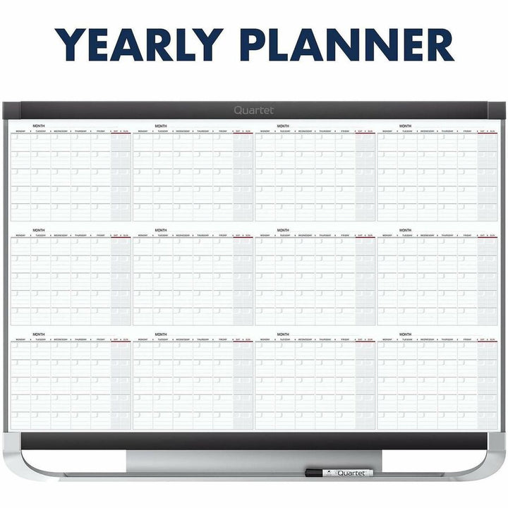 Image of Quartet® 12 Month Magnetic Cal Board, 24"x36", White