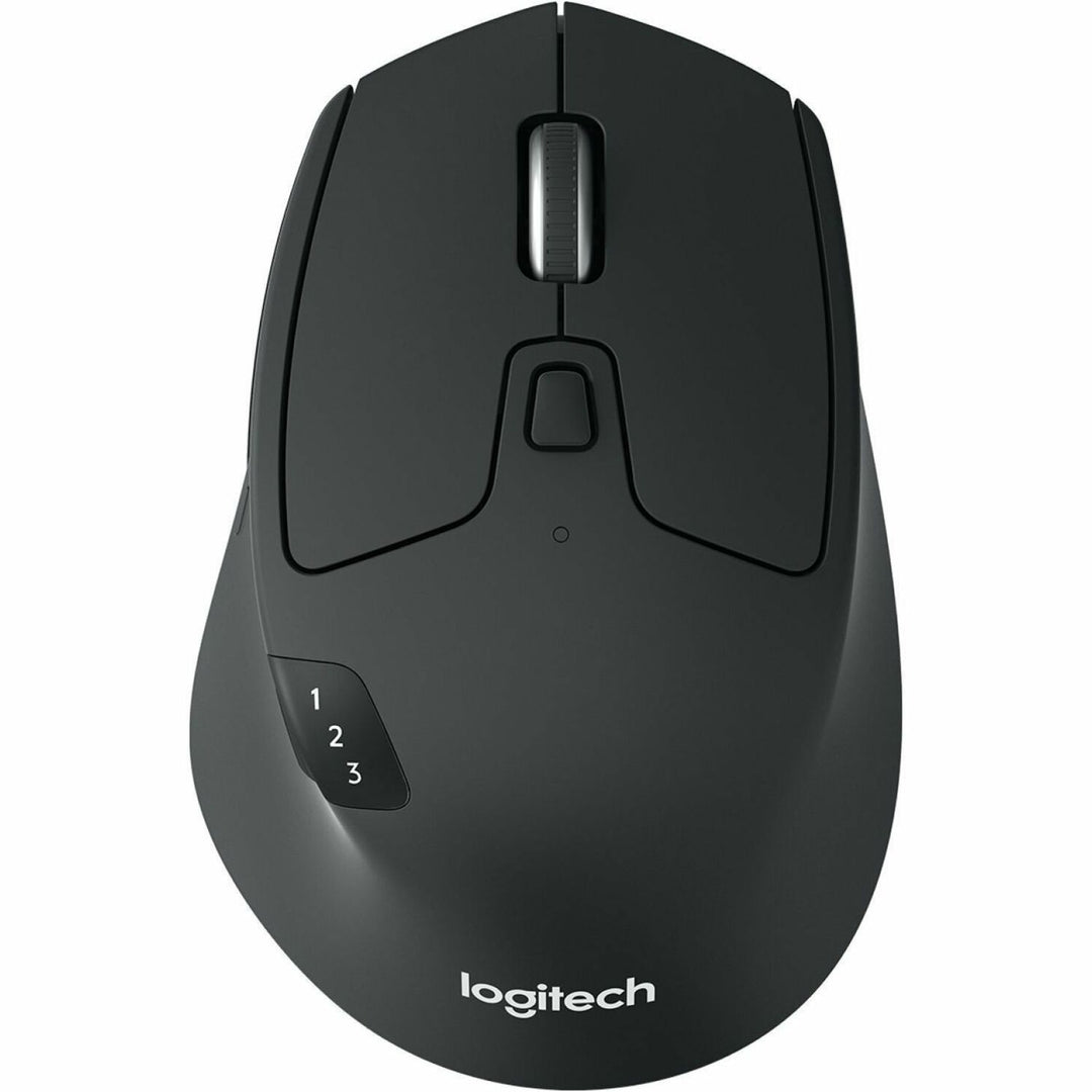 Image of Logitech® M720 Triathlon Wireless Mouse, 2.4 GHz Frequency, 33 ft Wireless Range, Right Hand Use, Black