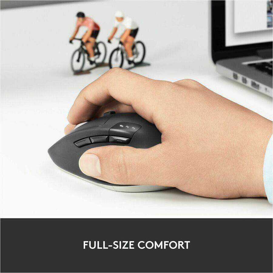 Image of Logitech® M720 Triathlon Wireless Mouse, 2.4 GHz Frequency, 33 ft Wireless Range, Right Hand Use, Black