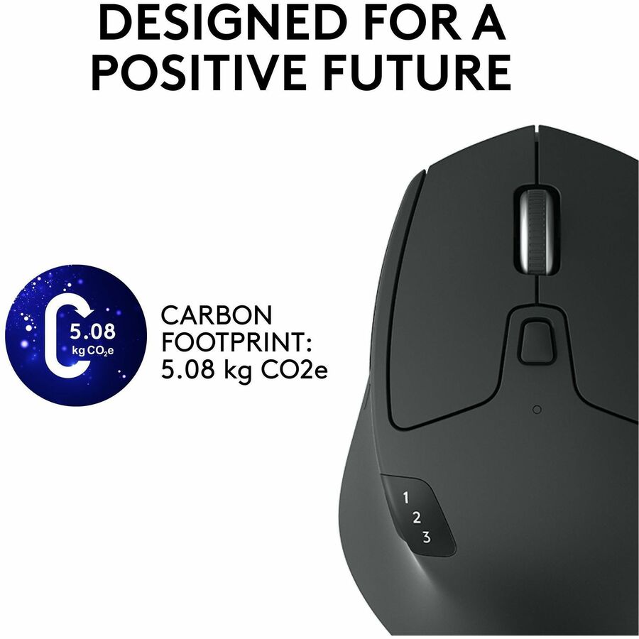 Image of Logitech® M720 Triathlon Wireless Mouse, 2.4 GHz Frequency, 33 ft Wireless Range, Right Hand Use, Black