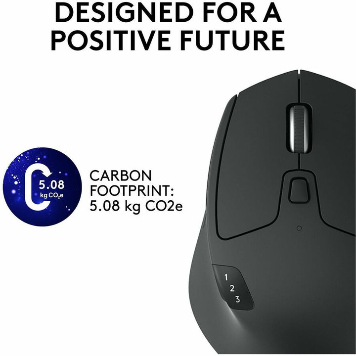 Image of Logitech® M720 Triathlon Wireless Mouse, 2.4 GHz Frequency, 33 ft Wireless Range, Right Hand Use, Black