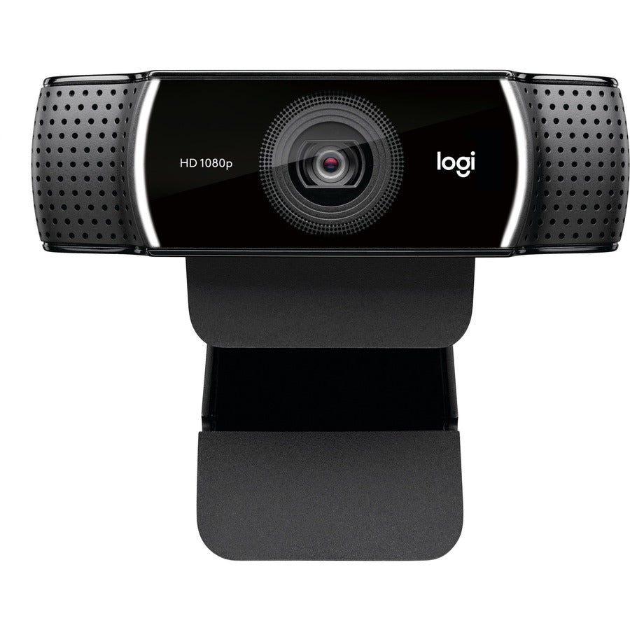 Image of Logitech® C922 Pro Stream Webcam, 1920 pixels x 1080 pixels, 3 Mpixels, Black