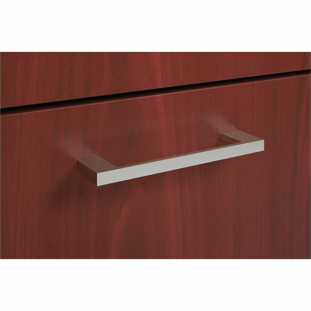 Image of HON Foundations BLPBRIDGE Bridge Pull, Set of 2, 4.25" W x 0.75" D x 0.38" Height, Metal, Laminate, Silver, 2 / Pack