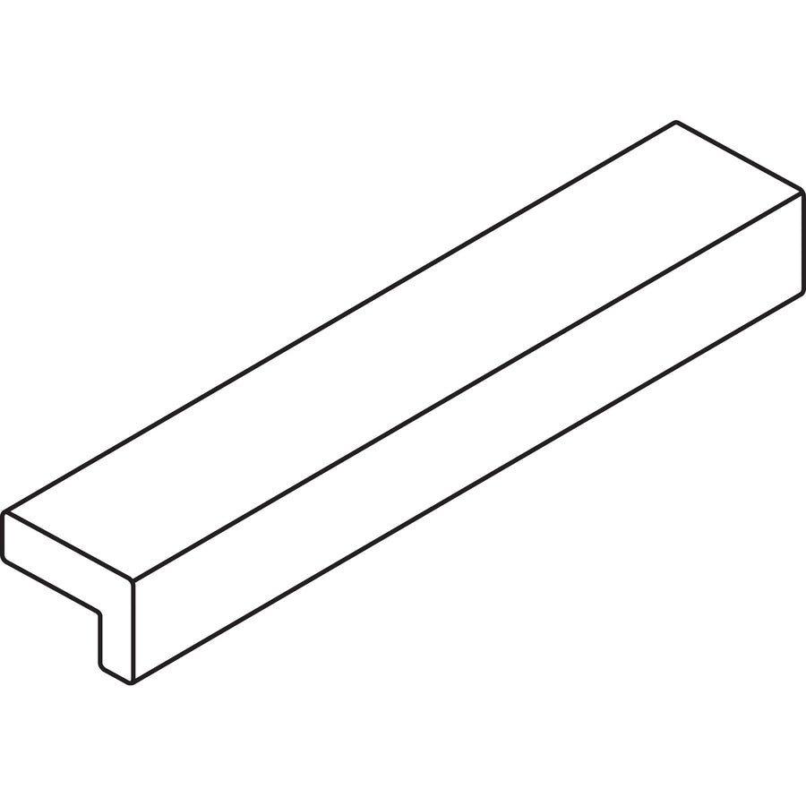 Image of HON® Contemporary Pull, 4-3/4"x3/4"x.69", 2/PK, Silver