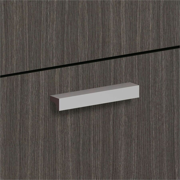 Image of HON® Contemporary Pull, 4-3/4"x3/4"x.69", 2/PK, Silver