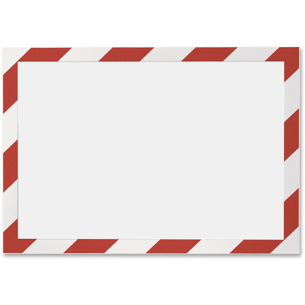 Image of Durable Office Products Self Adhesive Frame, Ltr, Red/White