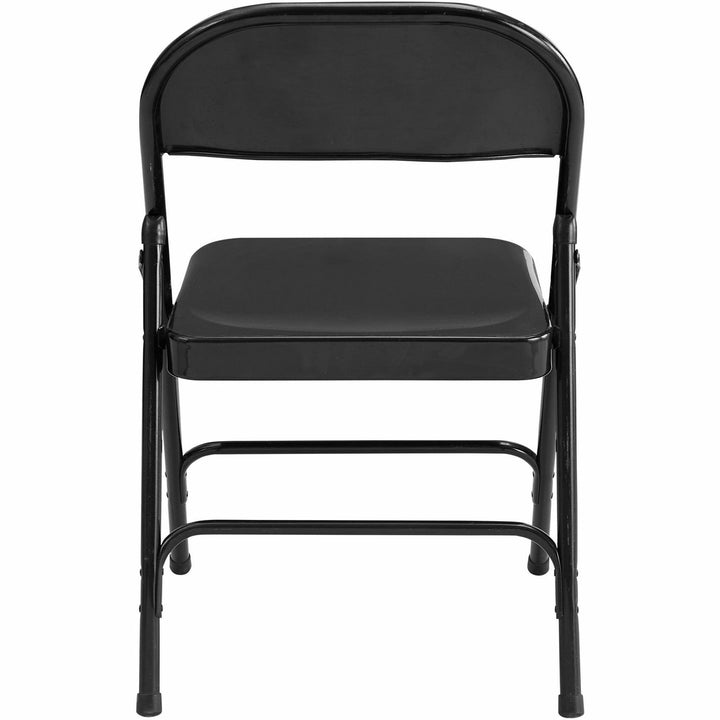 Image of Lorell 62527 Folding Chairs, Powder Coated Frame Color, Steel Frame Material, Black, 4 / Carton