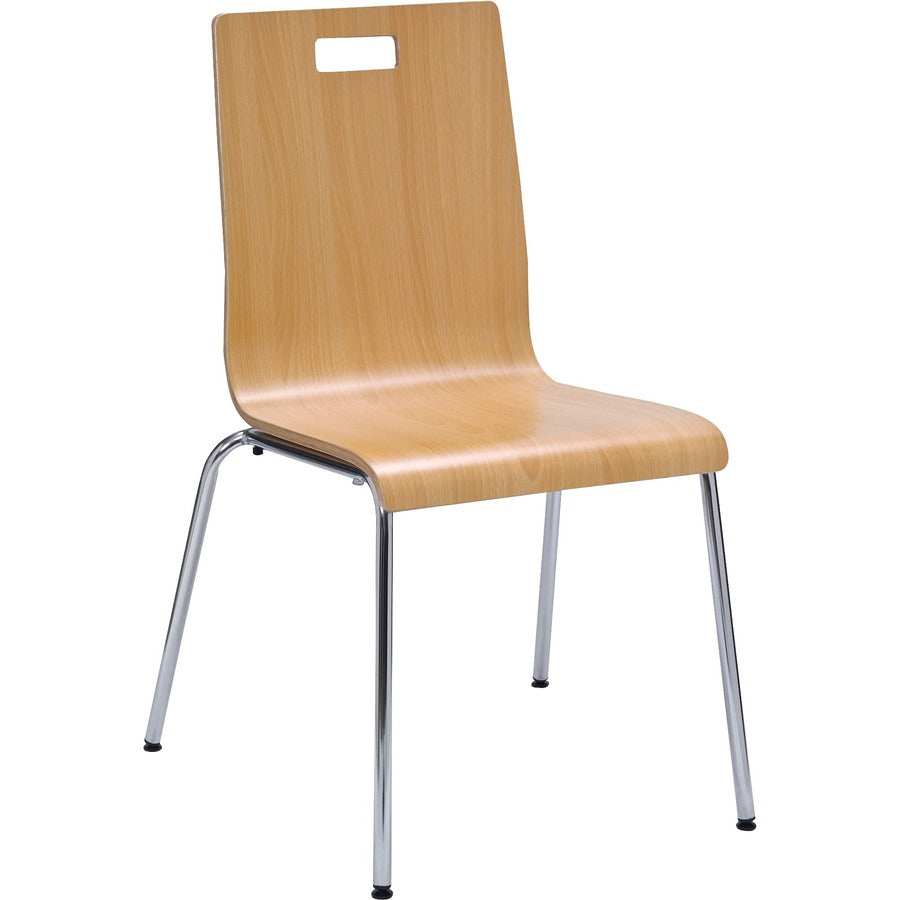 Image of Lorell Brentwood Cafe Chair, 20-1/2"x21"x34", 2/CT, Natural