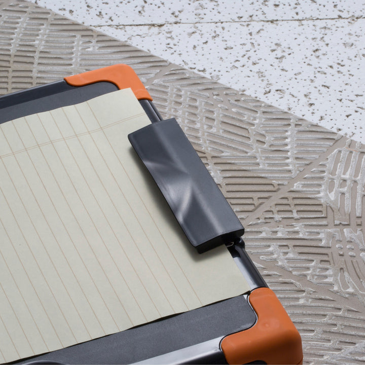 Image of Officemate Carry-All Clipboard Box, 13"Wx 2"Dx15-1/2"H, Black/Orange