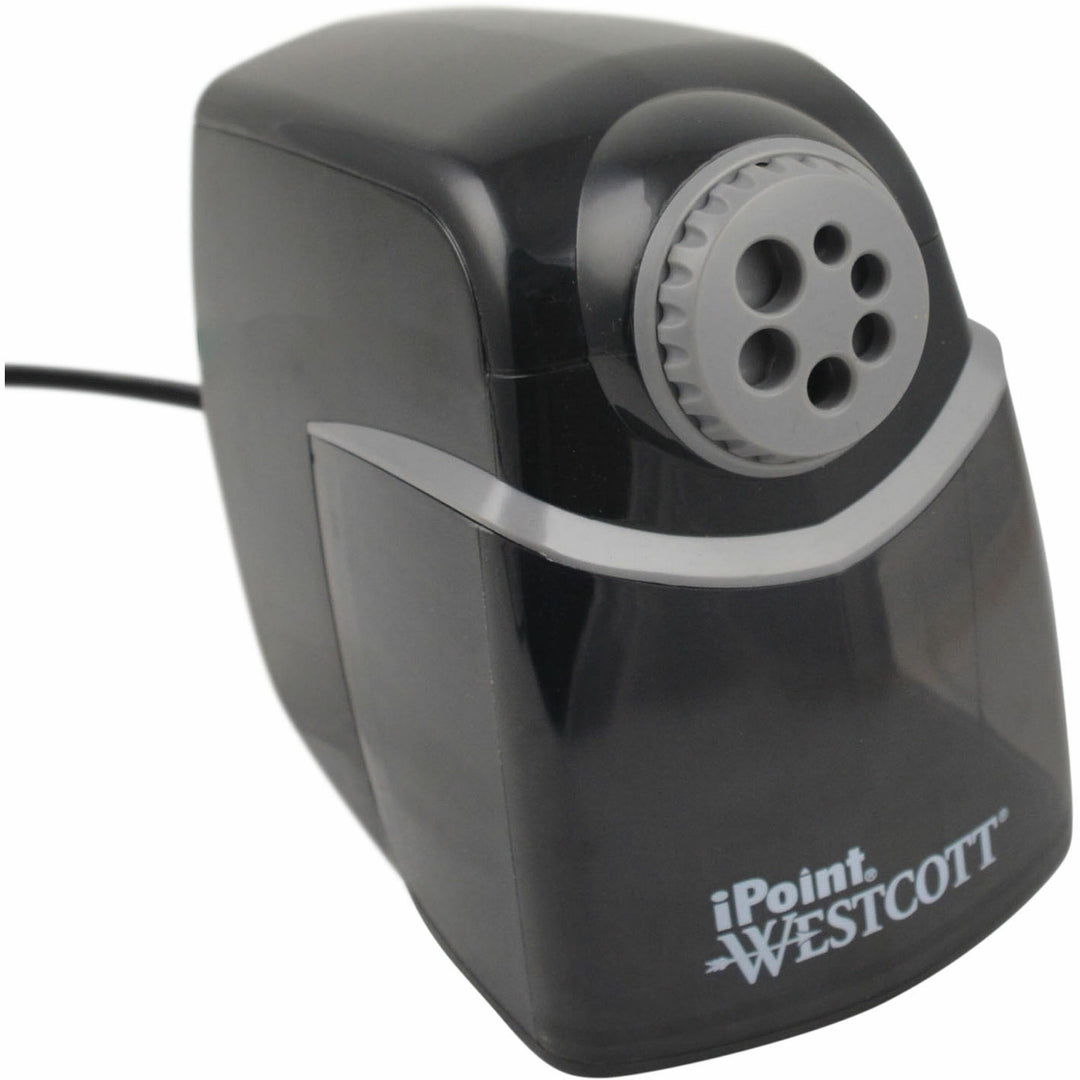 Image of Acme United Corporation Pencil Sharpener, 6-Hole, 5-3/4"Wx8-1/4"Lx7-3/4"H, Black